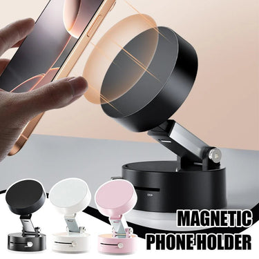 Foldable Magnetic Vacuum Car Phone Holder Foldable Suction Cup with Suction Cup Hands - Free Navigation for Smart Phone - Melillo EnterprisesAutomotive & MotorcycleGPS TrackingSafety & Security